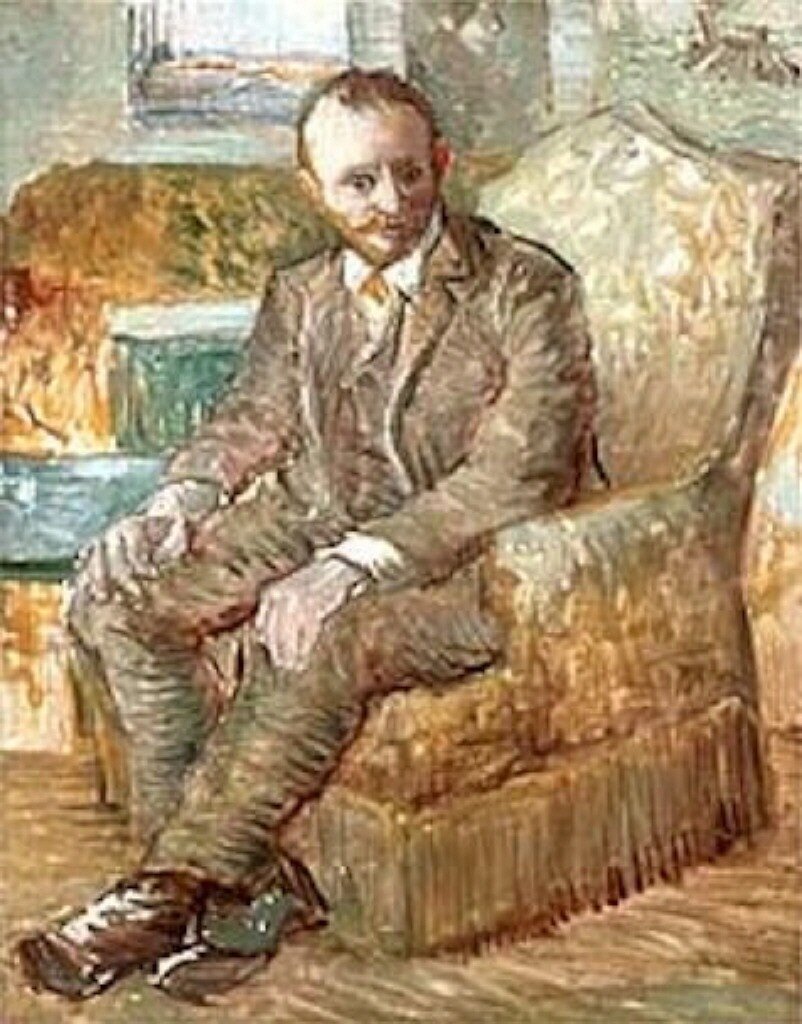  Ван Гог Париж  Портрет галериста Александра Рида,  в мягком кресле 